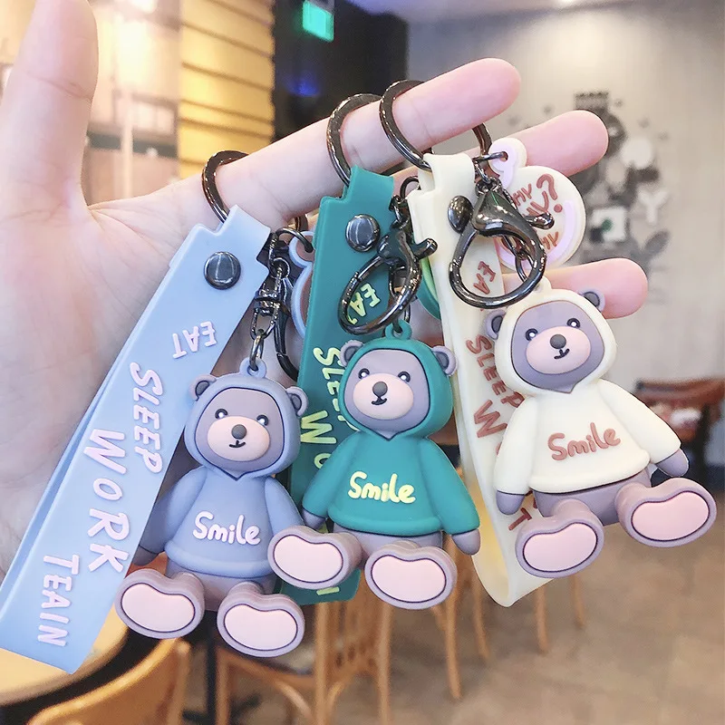 Cartoon Sitting Bear Keychain Cute Doll Creative Couple Schoolbag Keyring Pendant Car Key Chain Bag Ornament Small Gift
Cartoon Sitting Bear Keychain Cute Doll Creative Couple Schoolbag Keyring Pendant Car Key Chain Bag Ornament Small Gift