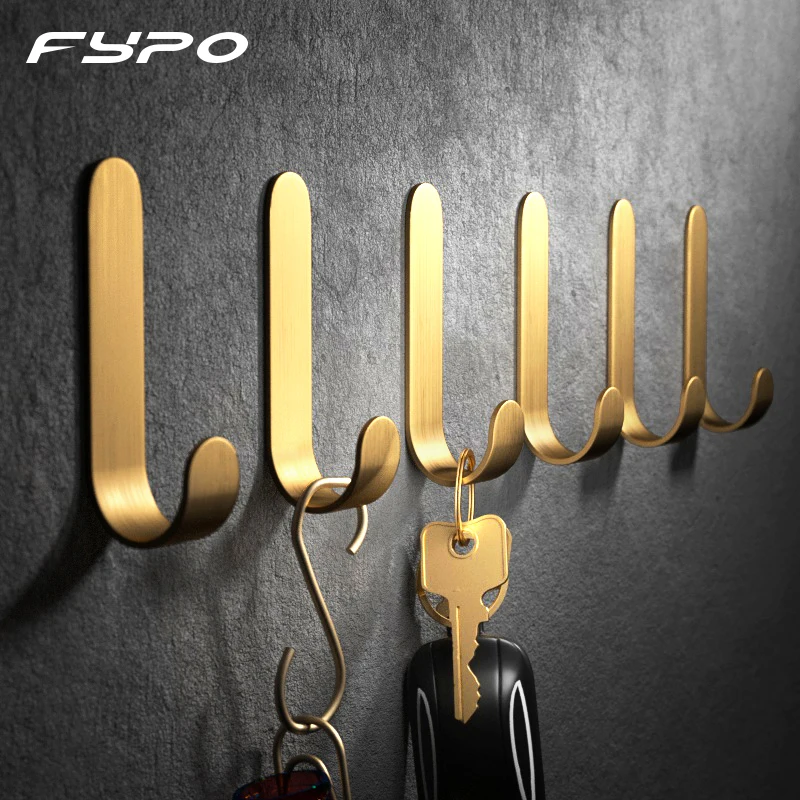 Fypo Nordic Brass Hook Wall Hook Decoration Clothes Hook Porch Fitting Room Door Hook Pure Copper Hook Free Nail
Fypo Nordic Brass Hook Wall Hook Decoration Clothes Hook Porch Fitting Room Door Hook Pure Copper Hook Free Nail