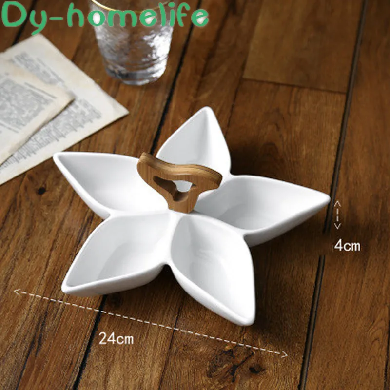 Nordic Multi-shape Wooden Handle White Grid Ceramic Fruit Plate Home Storage Supplies Bone Porcelain Dried Fruit Snack Tray
Nordic Multi-shape Wooden Handle White Grid Ceramic Fruit Plate Home Storage Supplies Bone Porcelain Dried Fruit Snack Tray