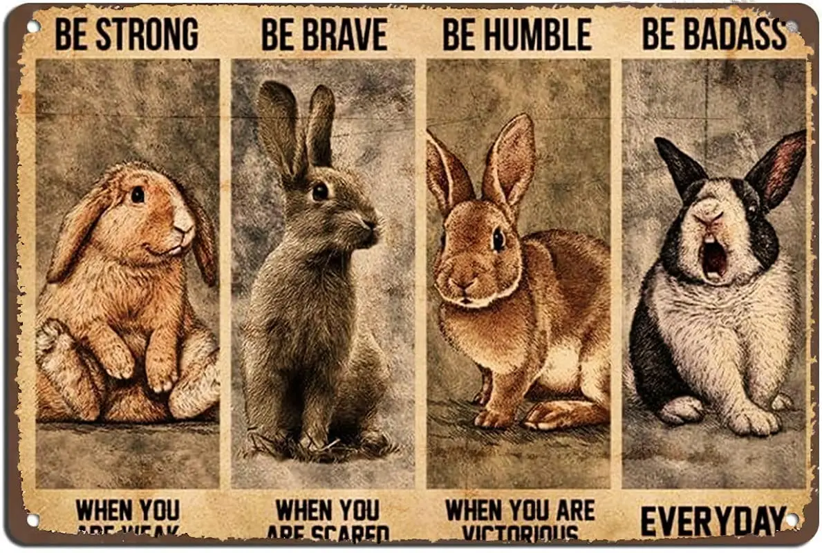 Retro wall decoration, rabbit poster, motive quotation, retro wall art, home decoration, Retro Tin signs, kitchen decoration
Retro wall decoration, rabbit poster, motive quotation, retro wall art, home decoration, Retro Tin signs, kitchen decoration