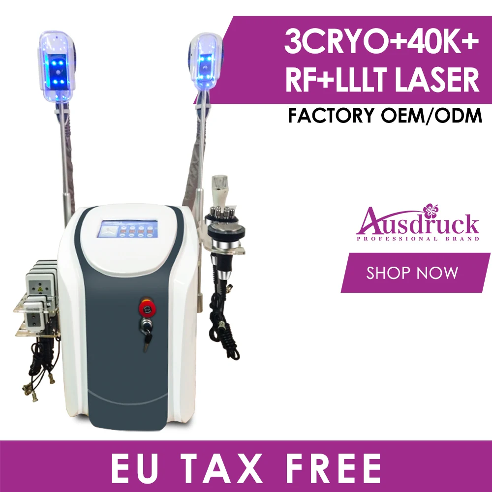 Hot Selling 3 Cryo Fat Freezing Lipolaser Cavitation RF Fat Freeze Shape Vacuum Weight Loss Slimming Machine CE
Hot Selling 3 Cryo Fat Freezing Lipolaser Cavitation RF Fat Freeze Shape Vacuum Weight Loss Slimming Machine CE
