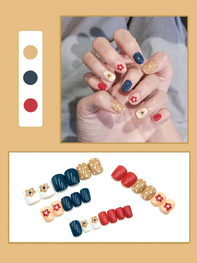 24PCS Acrylic Full Cover Cute Fake Nail Finger Tips Solid Decoration Removable Nail Stickers Short False Nails
24PCS Acrylic Full Cover Cute Fake Nail Finger Tips Solid Decoration Removable Nail Stickers Short False Nails