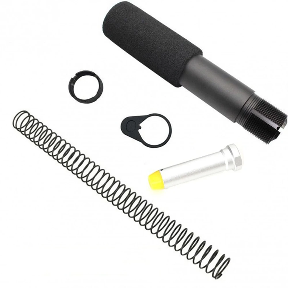 

Tactical 5PCS .223 AR-15/M16 Pistol 6 Position Buffer Extension Tube Rod Assembly Kit with Foam-covered Buffer Tube
