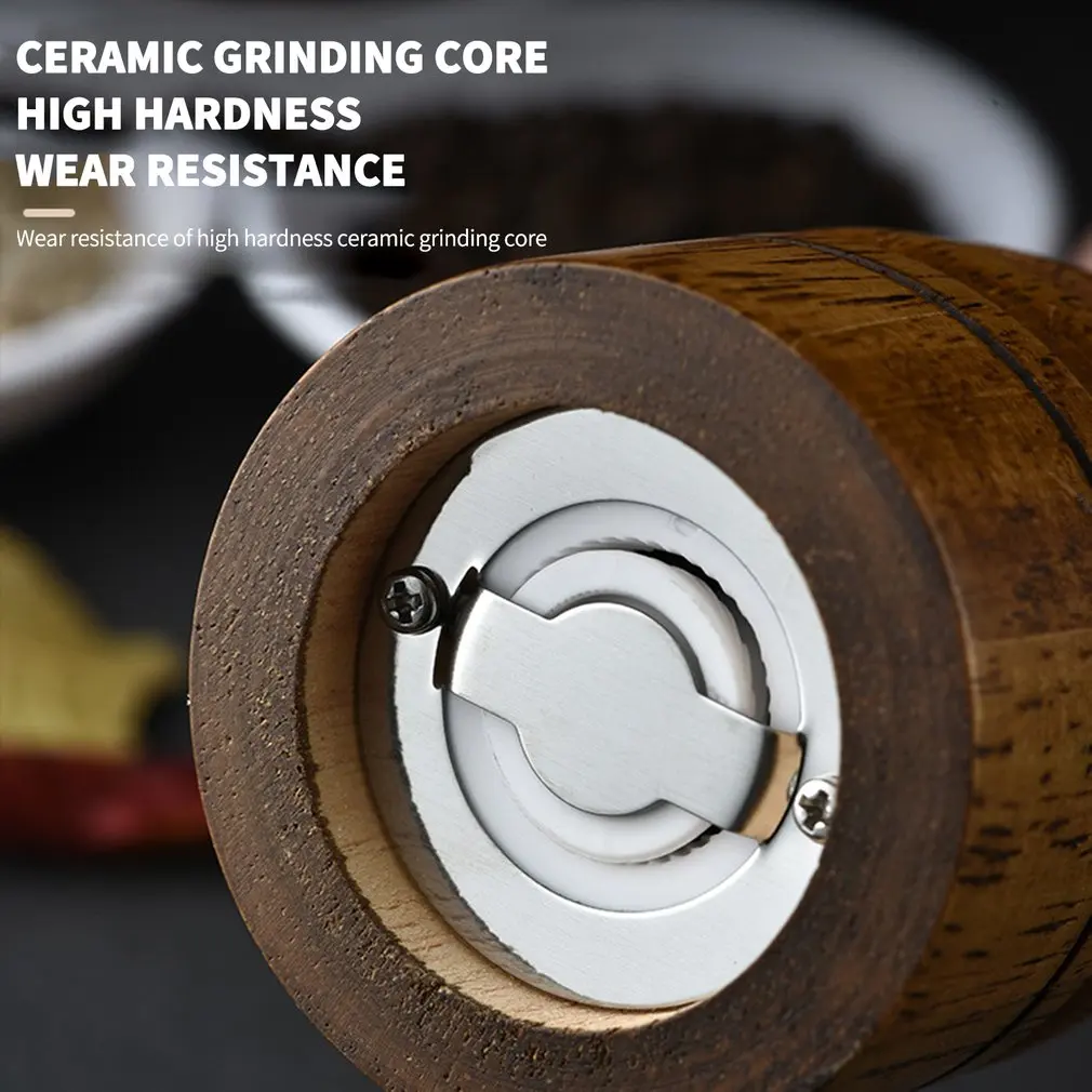 Classical Oak Wood Pepper Spice Mill Grinder Set Handheld Seasoning Mills Grinder Ceramic Grinding Core BBQ Tools Set
Classical Oak Wood Pepper Spice Mill Grinder Set Handheld Seasoning Mills Grinder Ceramic Grinding Core BBQ Tools Set