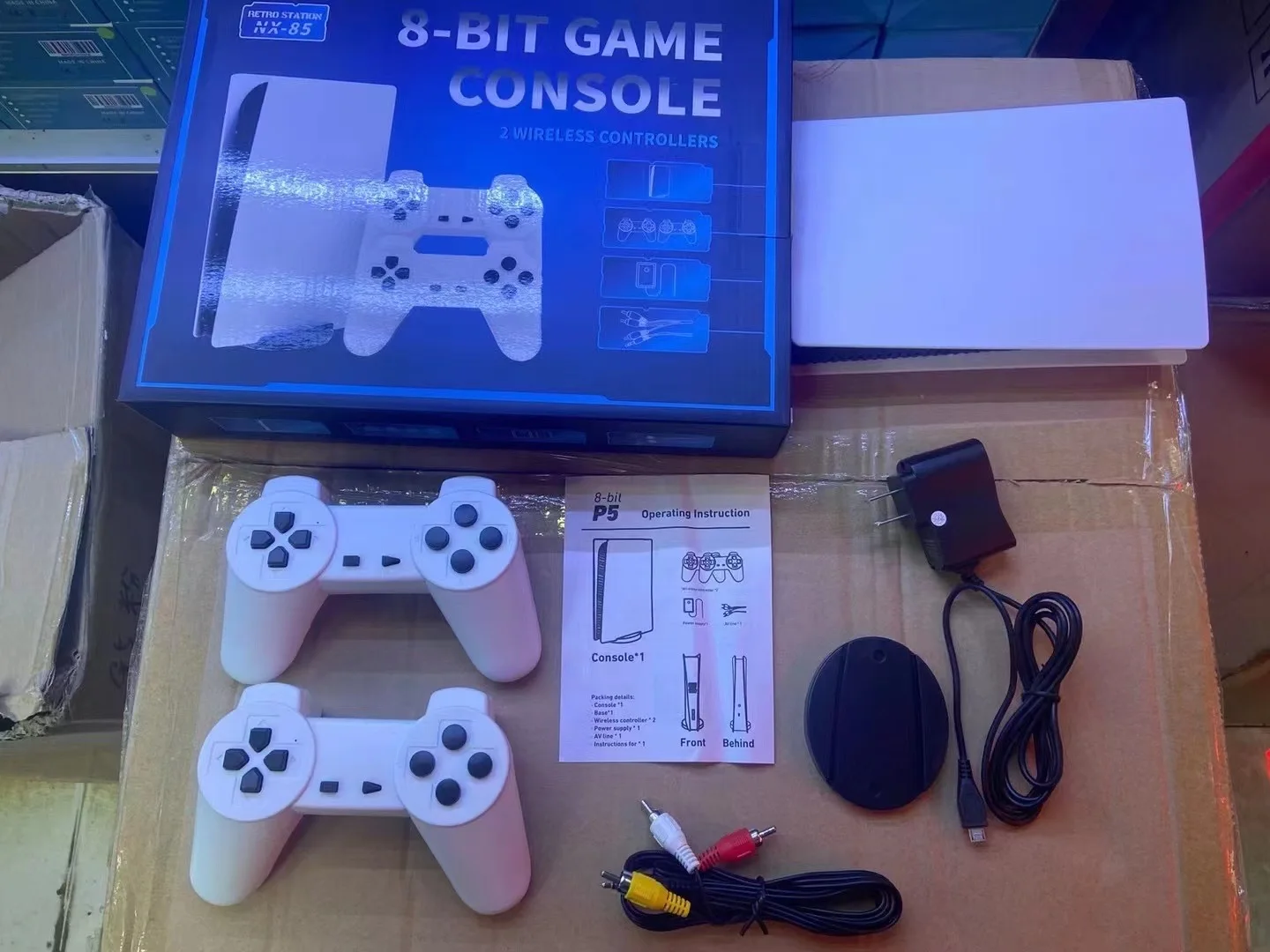 TV Game Console 8 Bit Retro Consola Video Juegos 200 Classic Games Built-In GS5 Station USB Wired Handheld Gamepad AV Output
TV Game Console 8 Bit Retro Consola Video Juegos 200 Classic Games Built-In GS5 Station USB Wired Handheld Gamepad AV Output