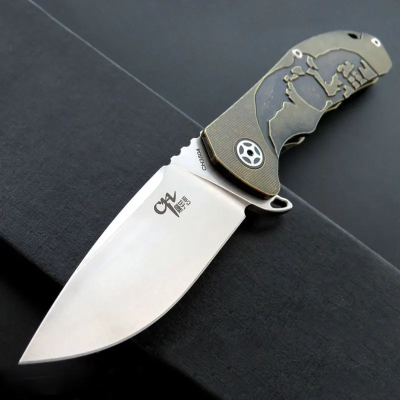 CH3504 Folding Knife S35VN Steel Titanium Handle Ball Bearing High Hardness Outdoor Camping Survival Collection EDC Tool Knives |
