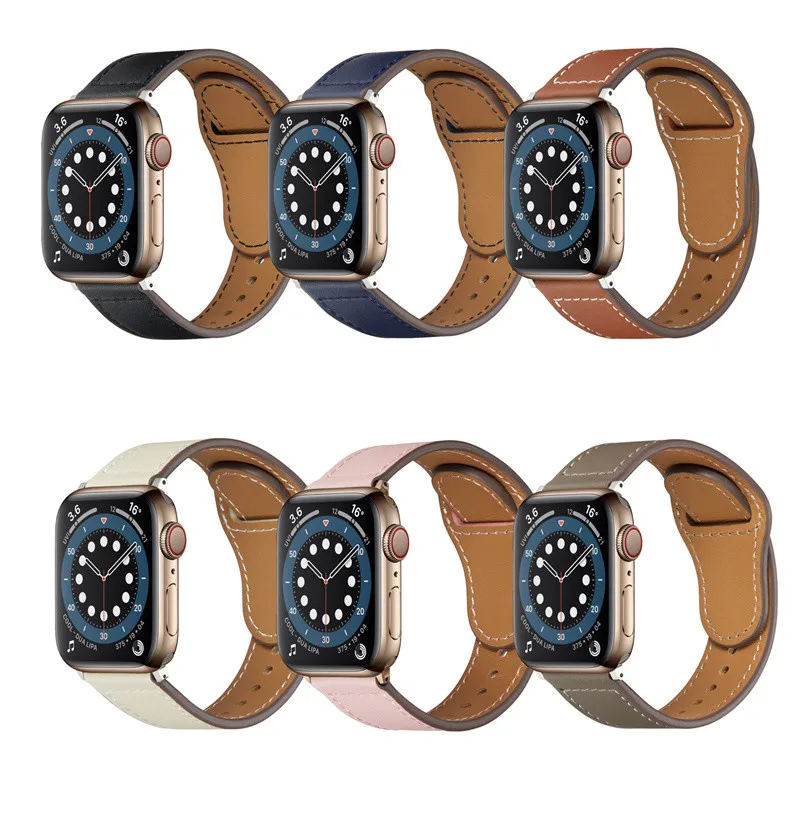 Genuine Leather Solid Color Wrist Loop Band Smart Strap for Apple Watch Series 6 5 4 3 2 1 SE
Genuine Leather Solid Color Wrist Loop Band Smart Strap for Apple Watch Series 6 5 4 3 2 1 SE