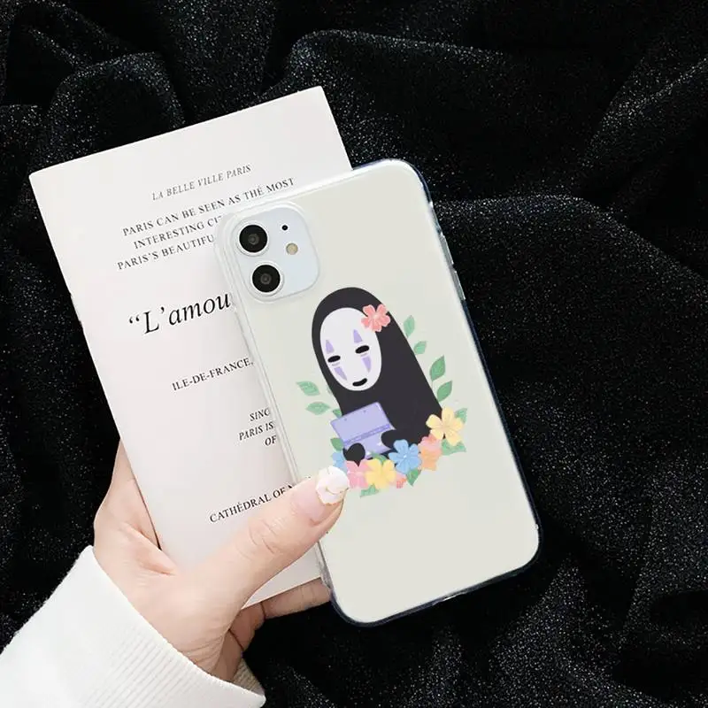 Spirited Away Faceless man funny Phone Case Transparent for iPhone 6 7 8 11 12 s mini pro X XS XR MAX Plus cover funda shell
Spirited Away Faceless man funny Phone Case Transparent for iPhone 6 7 8 11 12 s mini pro X XS XR MAX Plus cover funda shell