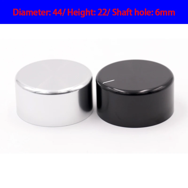 KYYSLB GDAK0076 44x22mm Solid Aluminum Knob Tube Amplifier Volume Potentiometer Knob Cap Black Highlight Knob
KYYSLB GDAK0076 44x22mm Solid Aluminum Knob Tube Amplifier Volume Potentiometer Knob Cap Black Highlight Knob