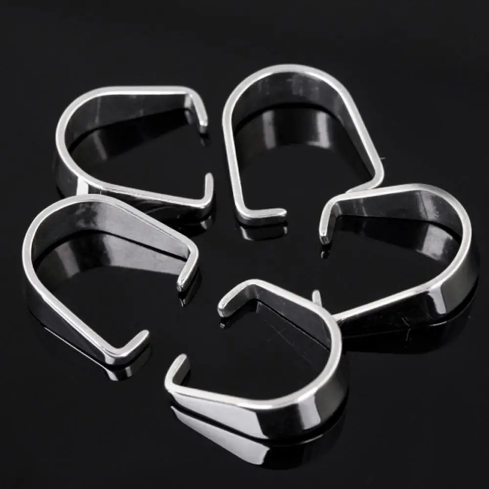 100/500/1000pcs New Silver Color Stainless Steel Pendant Pinch Clip Clasp Bail Connector 9*7mm
100/500/1000pcs New Silver Color Stainless Steel Pendant Pinch Clip Clasp Bail Connector 9*7mm