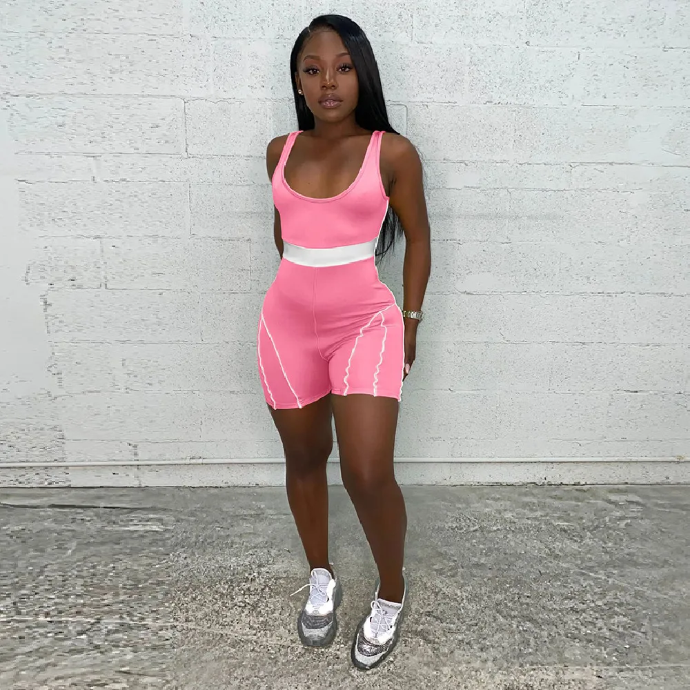 Sexy Backless Sporty Rompers Womens Jumpsuit Fitness Sleeveless Bandage Workout Outfit Active Wear Body-shaping Short Playsuit
Sexy Backless Sporty Rompers Womens Jumpsuit Fitness Sleeveless Bandage Workout Outfit Active Wear Body-shaping Short Playsuit