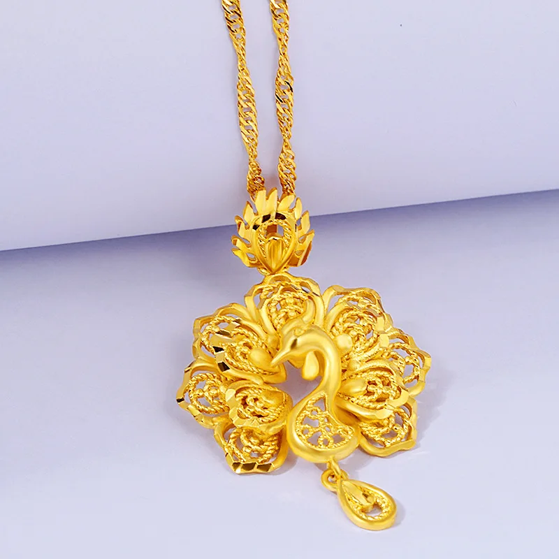 2020 New Sand Gold Wholesale Pure Copper Gold-plated Peacock Pendant Fashion Women Gold Neck Necklace Accessories Fine Jewelry
2020 New Sand Gold Wholesale Pure Copper Gold-plated Peacock Pendant Fashion Women Gold Neck Necklace Accessories Fine Jewelry