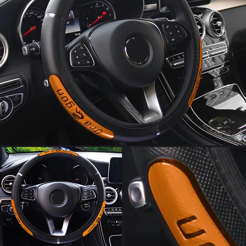 New Car Steering Wheel Covers 100% Reflective Faux Leather Elastic China Dragon Design Auto Protector Decoration Accessories
New Car Steering Wheel Covers 100% Reflective Faux Leather Elastic China Dragon Design Auto Protector Decoration Accessories
