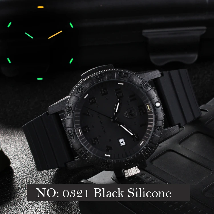 4 colors Tritium Diving Watches Carbon Fiber Men Quartz Watch T25 Green Ronda Movement Watch WR100M Outdoor Military Watch
4 colors Tritium Diving Watches Carbon Fiber Men Quartz Watch T25 Green Ronda Movement Watch WR100M Outdoor Military Watch