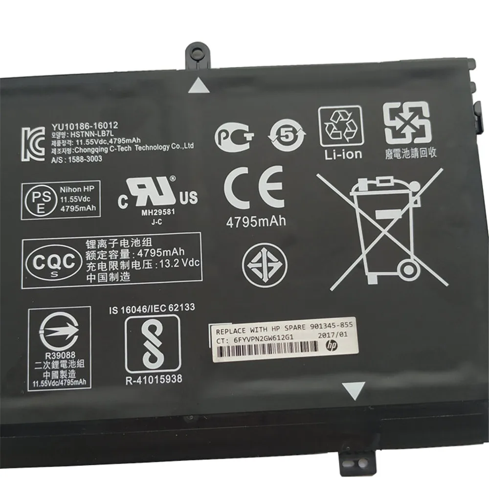 SH03XL CN03XL 859026-421 859356-855 HSTNN-LB7L TPN-Q178 Original Laptop Battery For HP Spectre X360 13-AB001 13-AB002 AC033DX
SH03XL CN03XL 859026-421 859356-855 HSTNN-LB7L TPN-Q178 Original Laptop Battery For HP Spectre X360 13-AB001 13-AB002 AC033DX