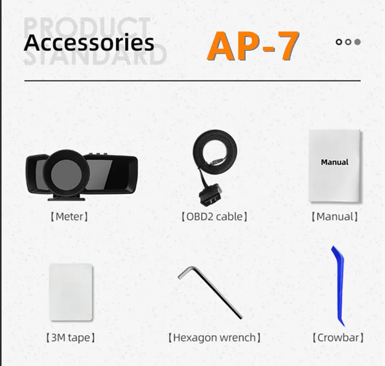 AP-7 Car HUD OBD2 GPS Head-Up Display Car-Styling Overspeed Warning Windshield Projector Alarm System Universal Auto Display
AP-7 Car HUD OBD2 GPS Head-Up Display Car-Styling Overspeed Warning Windshield Projector Alarm System Universal Auto Display