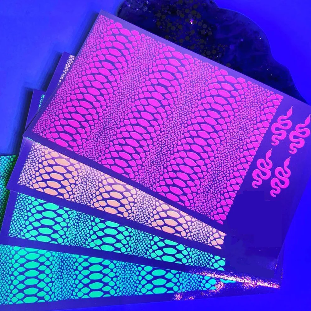 4Pcs/Set Snake Skin Pattern Nail Art Water Sticker Colorful Fluorescent Transfer Decal DIY Neon Manicure Slider Decorations U#39
4Pcs/Set Snake Skin Pattern Nail Art Water Sticker Colorful Fluorescent Transfer Decal DIY Neon Manicure Slider Decorations U#39
