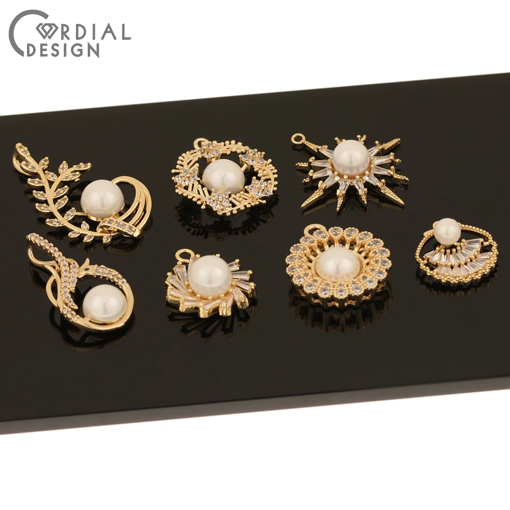 Cordial Design 10Pcs Jewelry Accessories/CZ Charms/Hand Made/Imitation Pearl/DIY Earrings Making/Genuine Gold Plating/Pendant
Cordial Design 10Pcs Jewelry Accessories/CZ Charms/Hand Made/Imitation Pearl/DIY Earrings Making/Genuine Gold Plating/Pendant