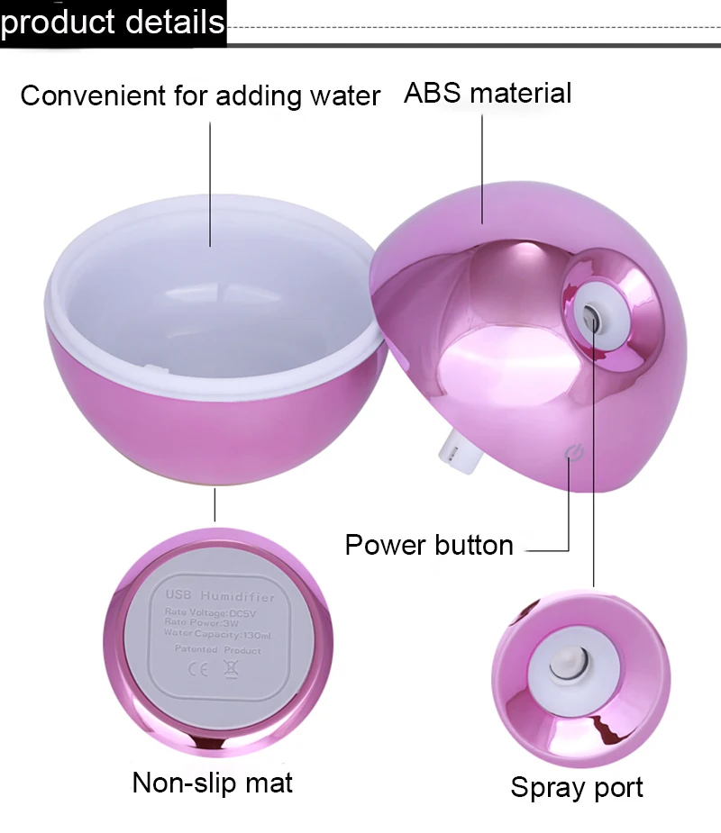 Aroma Diffuser Ultrasonic Air Humidifier Usb Aromatherapy Nano Essential Oil Diffuser Mini Air Cool Mist Humidifie Plating
Aroma Diffuser Ultrasonic Air Humidifier Usb Aromatherapy Nano Essential Oil Diffuser Mini Air Cool Mist Humidifie Plating