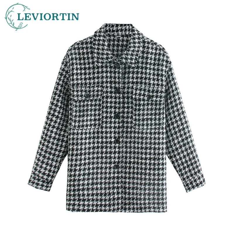 Женское винтажное приталенное пальто LEVIORTIN, с отложным воротником, длинными рукавами и рисунком «гусиная лапка», Повседневная приталенная ...
Женское винтажное приталенное пальто LEVIORTIN, с отложным воротником, длинными рукавами и рисунком «гусиная лапка», Повседневная приталенная ...
