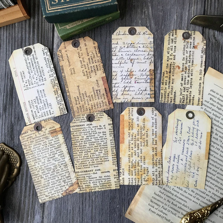 KLJUYP 8pcs Retro Tags Paper for Scrapbooking Happy Planner/Card Making/Journaling Project
KLJUYP 8pcs Retro Tags Paper for Scrapbooking Happy Planner/Card Making/Journaling Project
