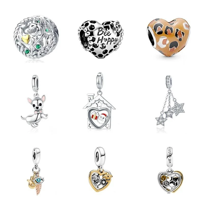 Женские модные бусины и ювелирные изделия, серебряные подвески в форме кота, собаки, сердца для ожерелья, европейские Подвески для самодель...
Женские модные бусины и ювелирные изделия, серебряные подвески в форме кота, собаки, сердца для ожерелья, европейские Подвески для самодель...