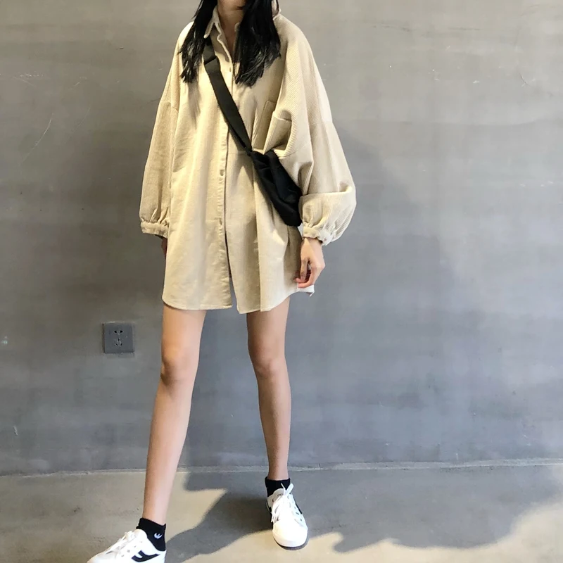 New Spring Vintage Corduroy Female Oversize Womens Shirt Long Sleeve Girls Blouse Autumn Plus Size Women Blouses Femme Blusas
New Spring Vintage Corduroy Female Oversize Womens Shirt Long Sleeve Girls Blouse Autumn Plus Size Women Blouses Femme Blusas