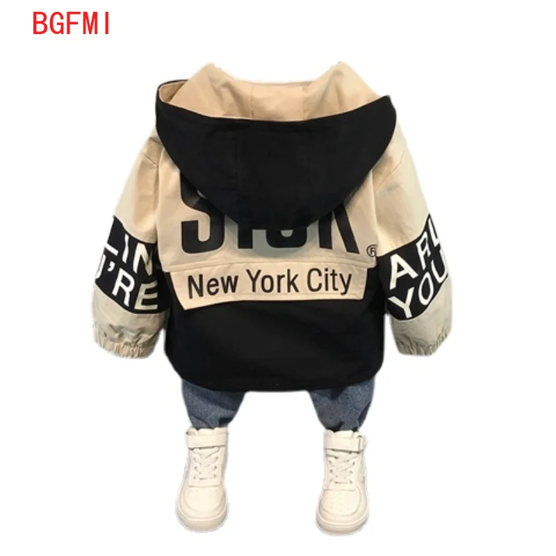 2-10 Yrs Baby Girl Autumn New Windproof Lined Clothing Children's Zipper Jacke Stitching Polyester Letter Jacket Boy Hooded Coat
2-10 Yrs Baby Girl Autumn New Windproof Lined Clothing Children's Zipper Jacke Stitching Polyester Letter Jacket Boy Hooded Coat