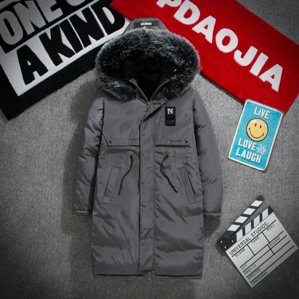 Nice Pop Winter Thick Warm Jacket Reversible Men Long Clothing With Camouflage Hooded Faux Fur Collar Cotton Coat PARKAS Windpr
Nice Pop Winter Thick Warm Jacket Reversible Men Long Clothing With Camouflage Hooded Faux Fur Collar Cotton Coat PARKAS Windpr