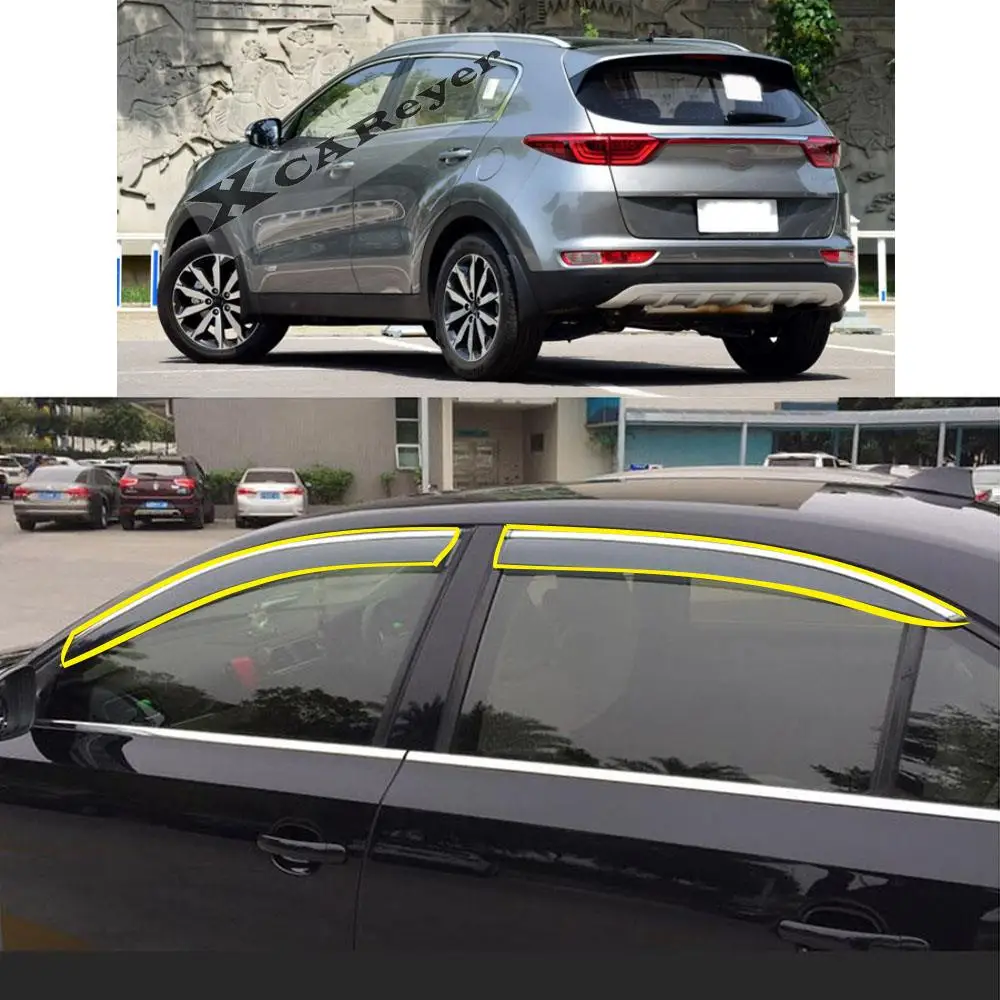 Car Body Styling Sticker Plastic Window Glass Wind Visor Rain/Sun Guard Vent Weather Deflectors For KIA Sportage KX5 2016-2021
Car Body Styling Sticker Plastic Window Glass Wind Visor Rain/Sun Guard Vent Weather Deflectors For KIA Sportage KX5 2016-2021