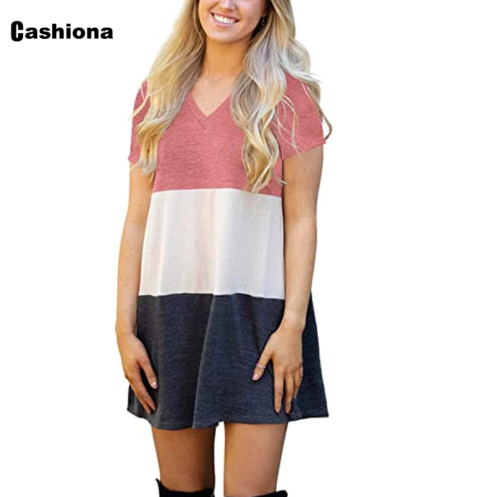 2021 Summer New Patchwork Short Mini Dress Women Short Sleeve V-neck Casual Beach Dresses Plus Size 3xl Femme Vestido Robe Dress
2021 Summer New Patchwork Short Mini Dress Women Short Sleeve V-neck Casual Beach Dresses Plus Size 3xl Femme Vestido Robe Dress