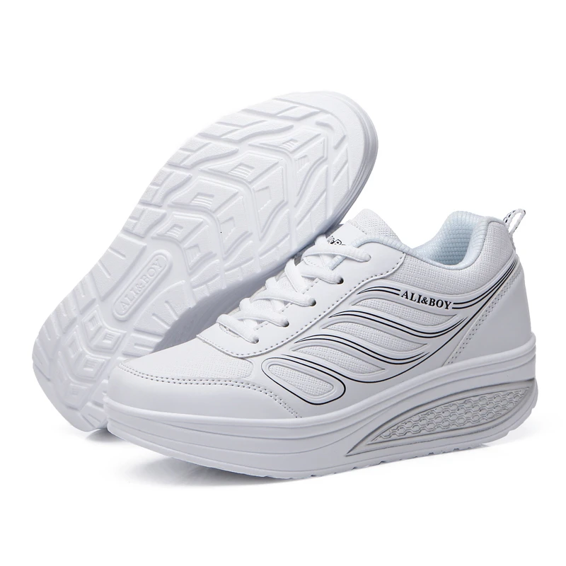 Height Increasing 5CM Platform Shoes Women Wedge Sneakers Leather Toning Shoes Soft Body Shaped Shoes Shock-Absorb Jumping Shoes
Height Increasing 5CM Platform Shoes Women Wedge Sneakers Leather Toning Shoes Soft Body Shaped Shoes Shock-Absorb Jumping Shoes