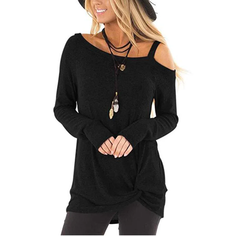 New Women Shirts Off Shoulder Loose Tops Pullovers Women's T-Shirt Casual Long Sleeve Women Tops Solid Pleated Female Blusas
New Women Shirts Off Shoulder Loose Tops Pullovers Women's T-Shirt Casual Long Sleeve Women Tops Solid Pleated Female Blusas