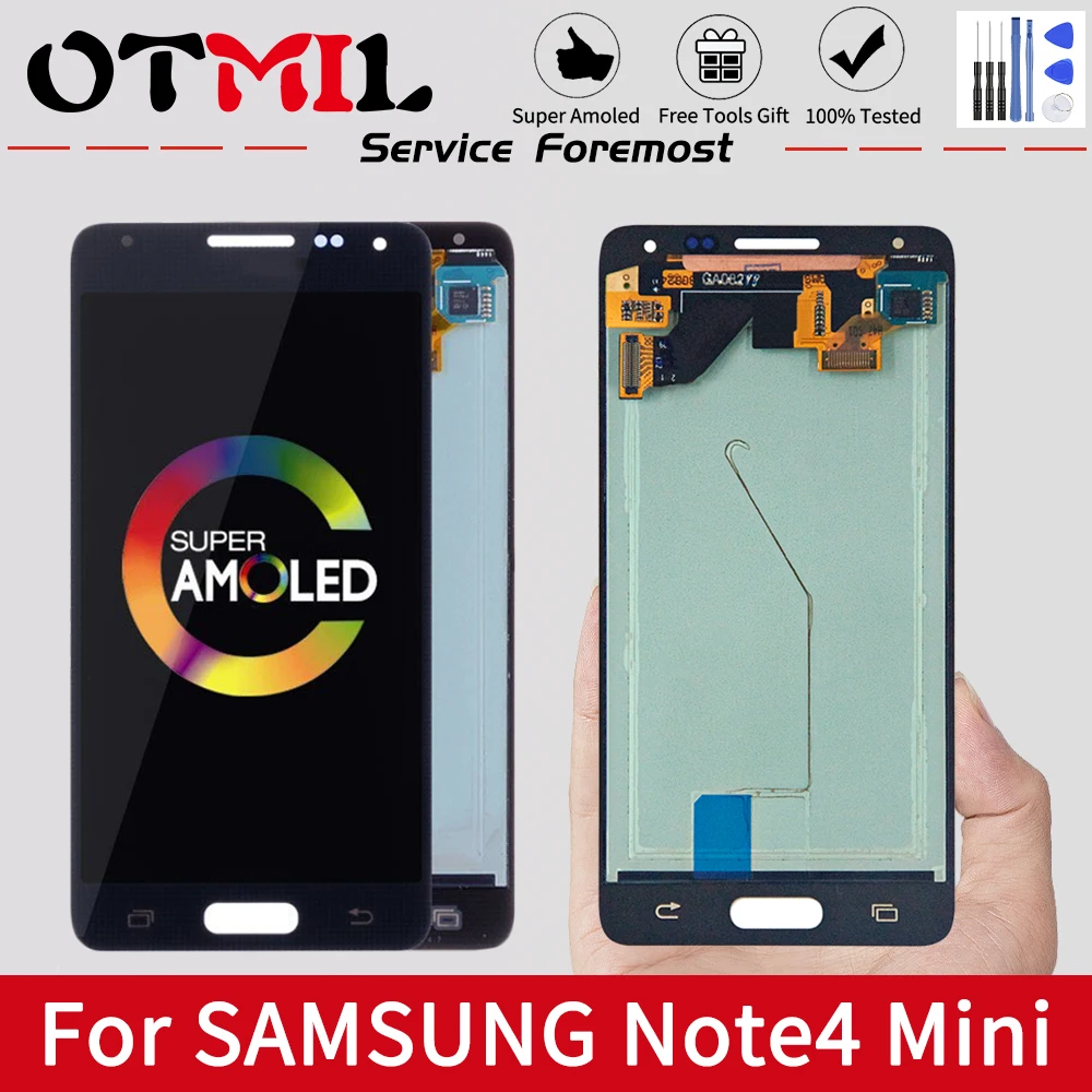 ЖК-дисплей OTMIL AMOLED 4,7 дюйма для Samsung Galaxy Note 4 Mini Alpha G850F, сенсорный экран с дигитайзером в сборе для Samsung Note4 Mini, дисплей
ЖК-дисплей OTMIL AMOLED 4,7 дюйма для Samsung Galaxy Note 4 Mini Alpha G850F, сенсорный экран с дигитайзером в сборе для Samsung Note4 Mini, дисплей