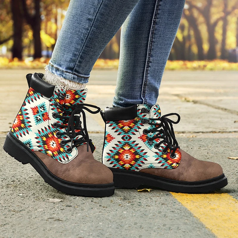 Fashion Women's Boots Floral Printed Martin Boots Soft Sole Ankle Boots Lace Up Platform women's Shoes Winter Warm Female Boots
Fashion Women's Boots Floral Printed Martin Boots Soft Sole Ankle Boots Lace Up Platform women's Shoes Winter Warm Female Boots