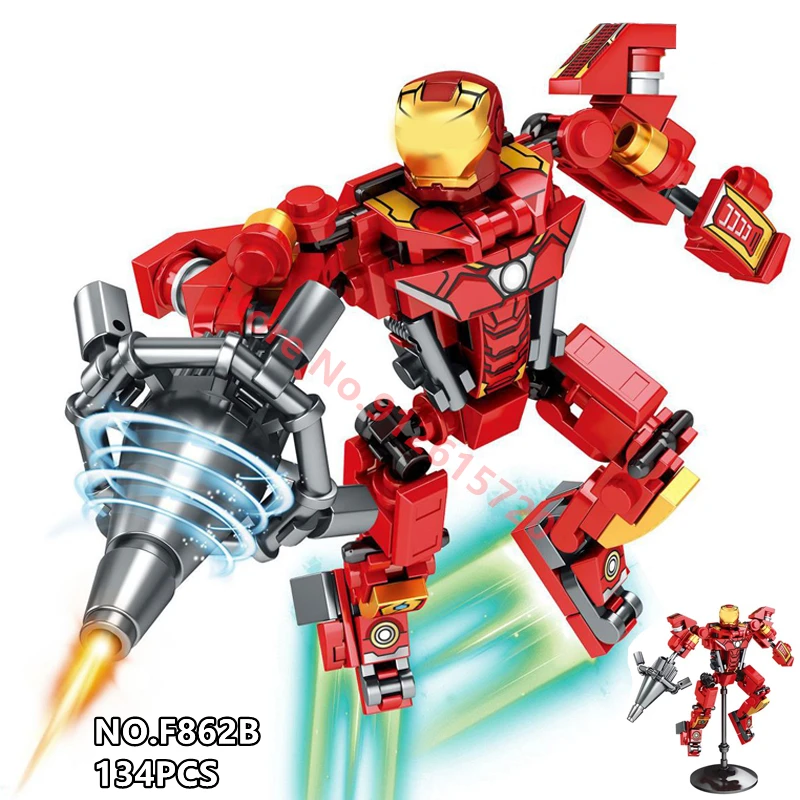 Набор строительных блоков Heroed Movieing Roboting классические наборы модель детские