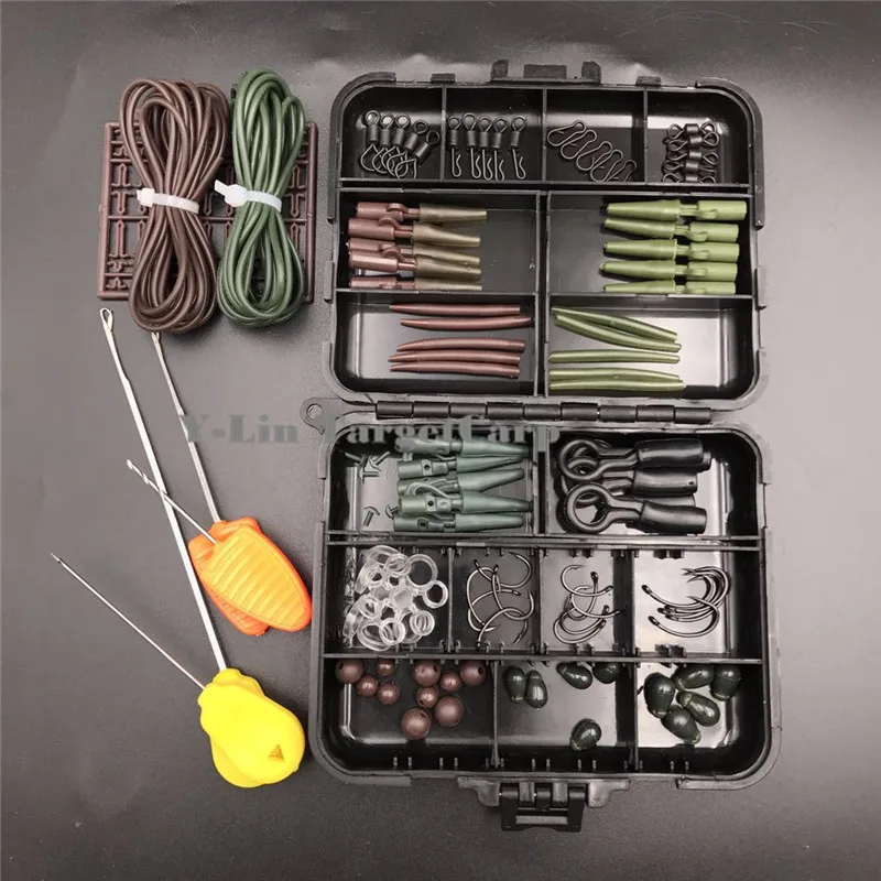 Carp Fishing Kickers Tackle Box Bait Bend PE Hooks Sleeves Clip Quick Change Beads Swivels Lead Core Silicone Tube Hair Extender
Carp Fishing Kickers Tackle Box Bait Bend PE Hooks Sleeves Clip Quick Change Beads Swivels Lead Core Silicone Tube Hair Extender
