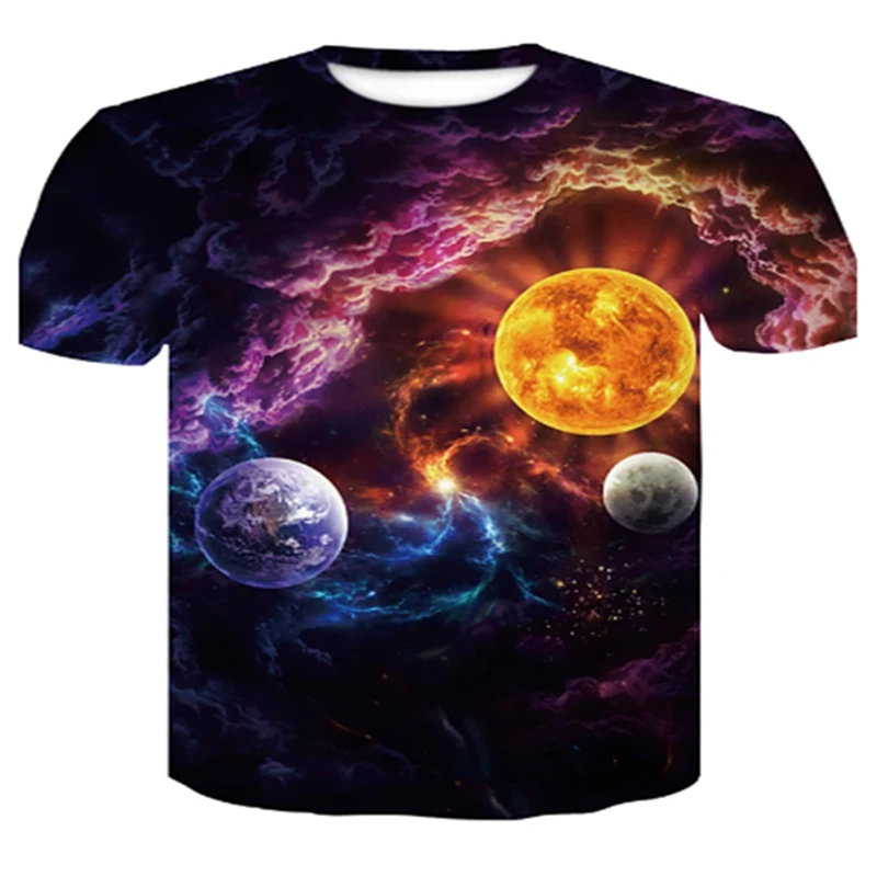 Wolf 3D printing cool T-shirt men's fashion 3D hip-hop casual printing short-sleeved summer top T-shirt men short-sleeved