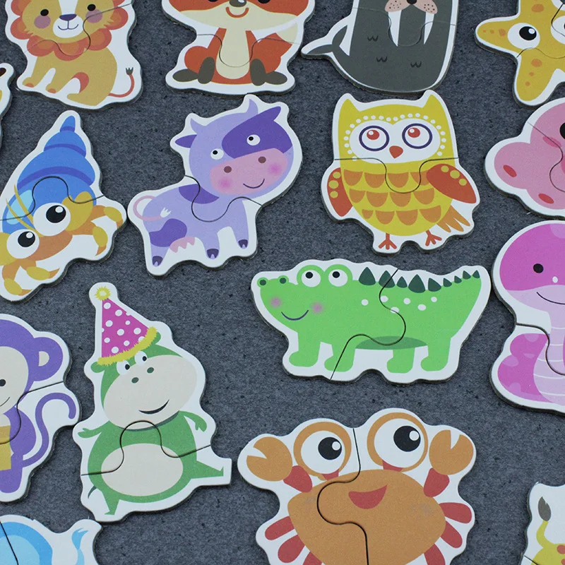 Пазлы детские деревянные в виде животных, 12 цветов
Пазлы детские деревянные в виде животных, 12 цветов