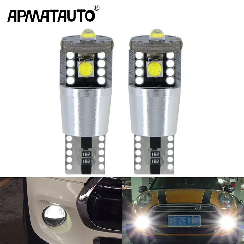 

2pcs White W5W LED Lights Error Free Canbus 12V 168 T10 LED For BMW mini Cooper F54 F55 F56 R52 R53 R55 R56 Parking Lights