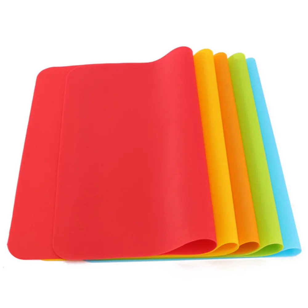 

5 Colors Silicone Pastry Bakeware Baking Mat Oven Rolling Kitchen Mat Sheet Cake Baking Tray Pad Kitchen Tools