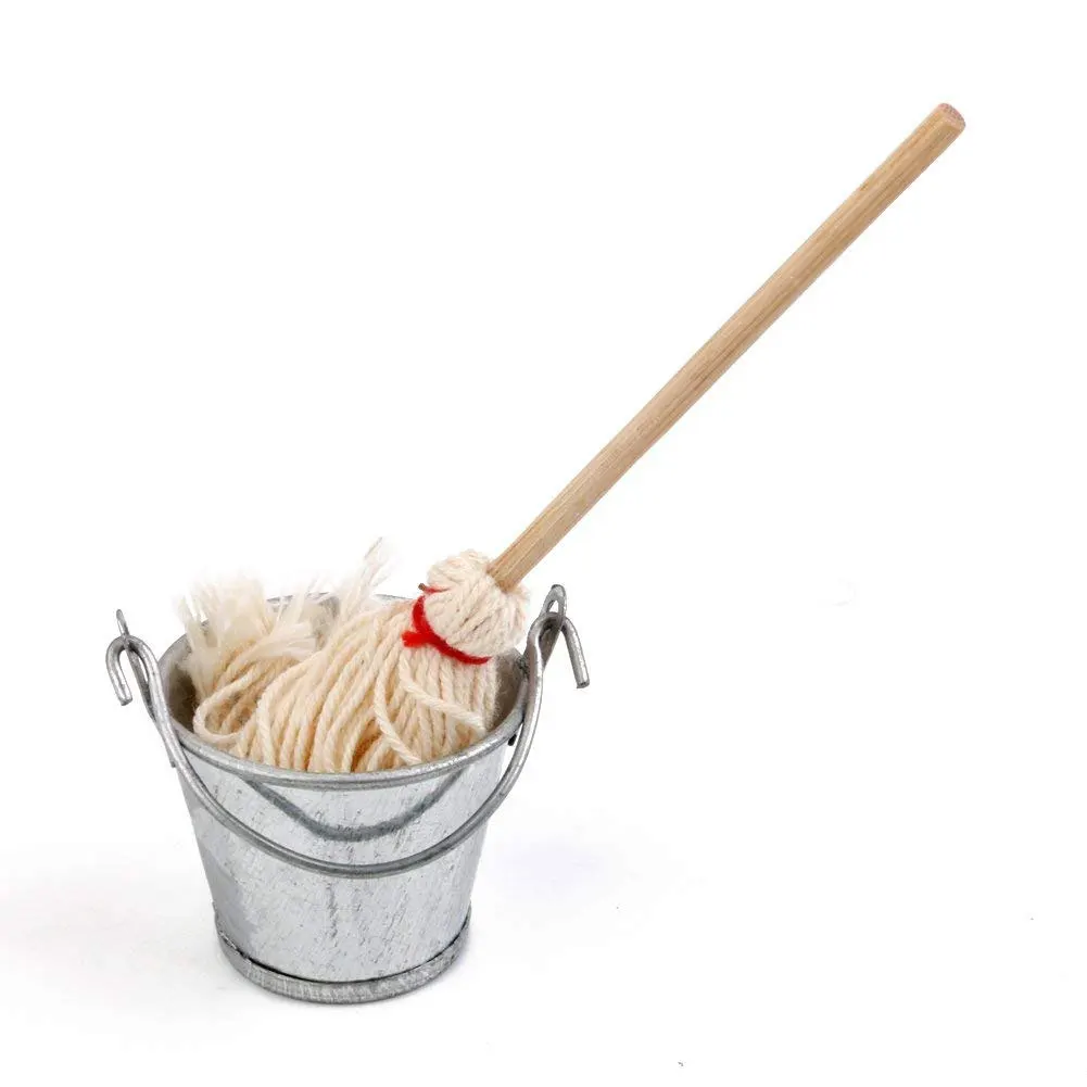 Scale 1:12 Dollhouse Miniature Kitchen Garden Mop Bucket Classic Pretend Play Furniture Cute Toys Creative Gifts Presents
Scale 1:12 Dollhouse Miniature Kitchen Garden Mop Bucket Classic Pretend Play Furniture Cute Toys Creative Gifts Presents