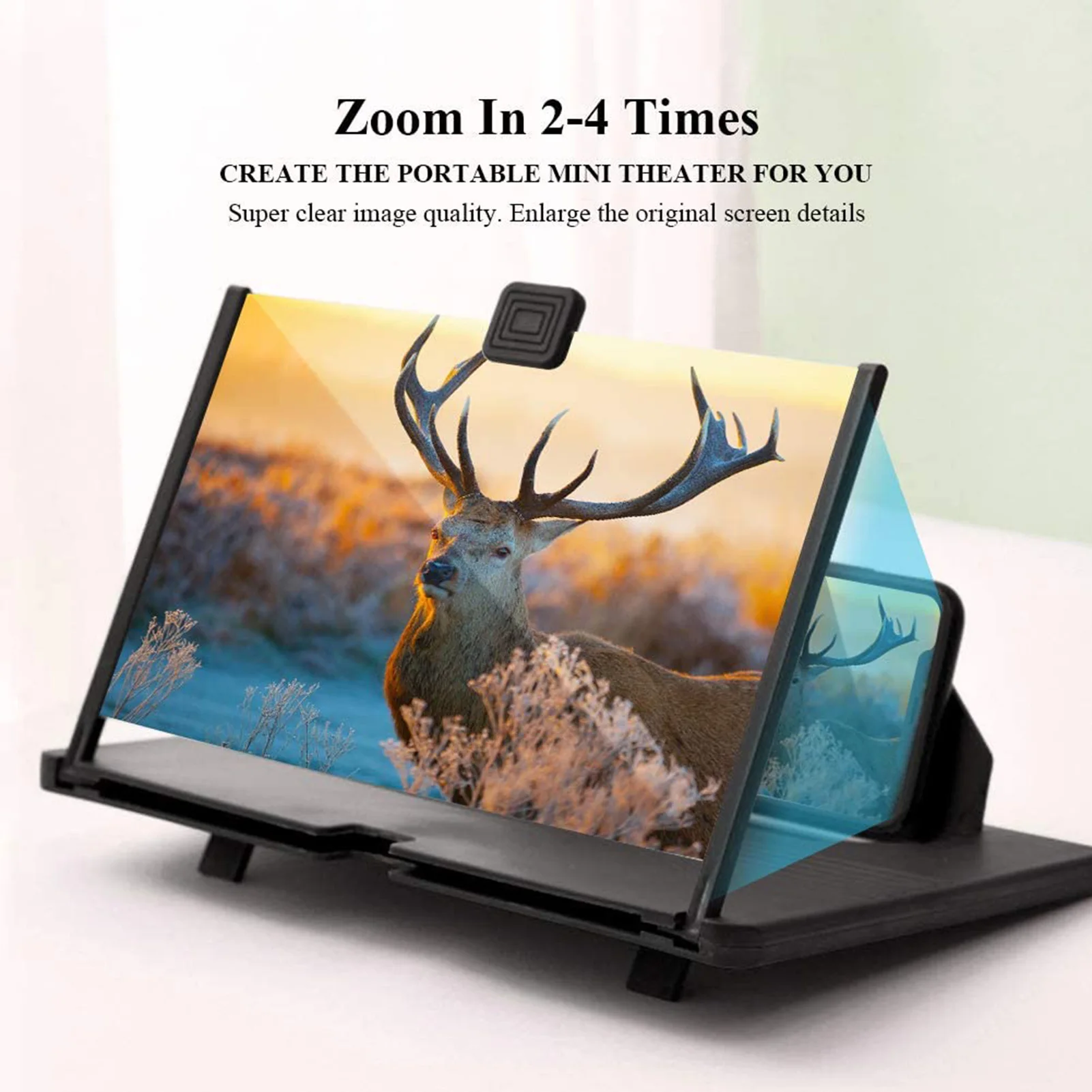 10 Inch 3D Mobile Phone Screen Magnifier HD Video Amplifier Stand Bracket With Movie Game Magnifying Folding Phone Desk Holder
10 Inch 3D Mobile Phone Screen Magnifier HD Video Amplifier Stand Bracket With Movie Game Magnifying Folding Phone Desk Holder