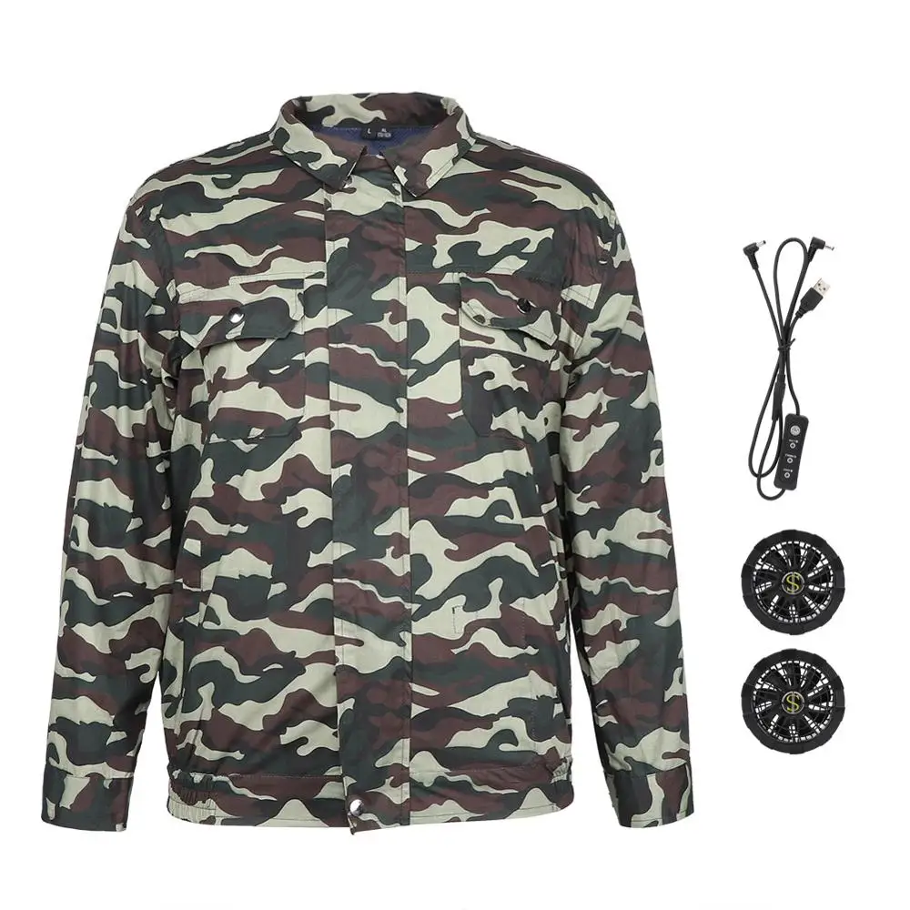 Air Conditioning Clothes Fan Cooling Jacket Outdoor High Temperature Working Fishing Hunting Sun Protection Clothing Camouflage
Air Conditioning Clothes Fan Cooling Jacket Outdoor High Temperature Working Fishing Hunting Sun Protection Clothing Camouflage
