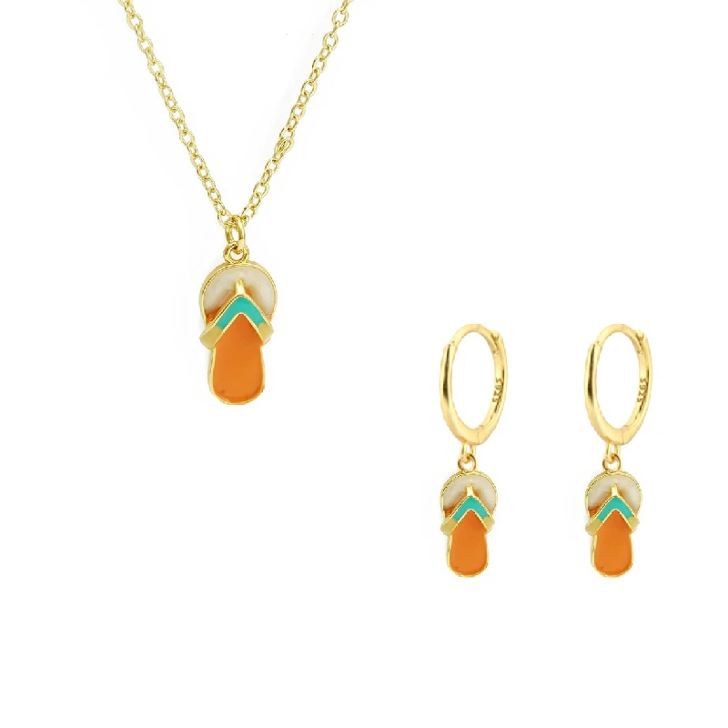 Enamel Cute Slippers Pendant Necklace Drop Earrings for Women Fashion Multiple Colors Chains Necklaces Jewelry Set for Women
Enamel Cute Slippers Pendant Necklace Drop Earrings for Women Fashion Multiple Colors Chains Necklaces Jewelry Set for Women