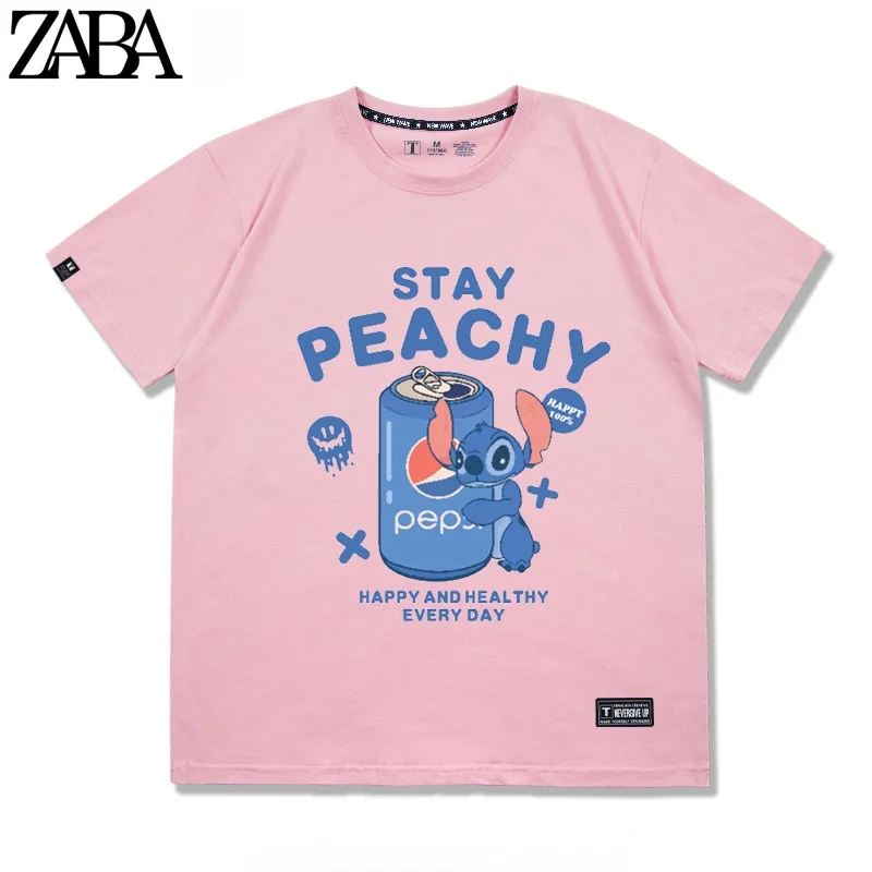 ZABA Chic Fashion Stitch Little Monster Cartoon Print Women T-Shirt Unisex Couples Cotton Tee Short Sleeve O-Neck Tops 6 Color 
ZABA Chic Fashion Stitch Little Monster Cartoon Print Women T-Shirt Unisex Couples Cotton Tee Short Sleeve O-Neck Tops 6 Color