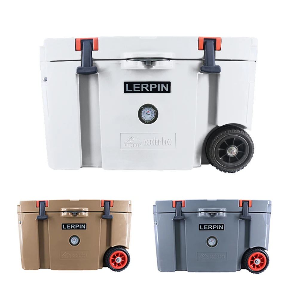 Lerpin Food Grade LLDPE 50QT Outdoor Camping Ice Chest Wheeled Beer Bucket Rotomolded Cooler Box 7 Days Ice Retention US Stock
Lerpin Food Grade LLDPE 50QT Outdoor Camping Ice Chest Wheeled Beer Bucket Rotomolded Cooler Box 7 Days Ice Retention US Stock