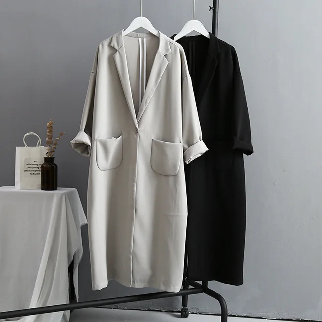 Oversize Long Casaco 2023 Feminino Autumn Tops For Women Loose Style Trench Coat Outerwear
Oversize Long Casaco 2023 Feminino Autumn Tops For Women Loose Style Trench Coat Outerwear