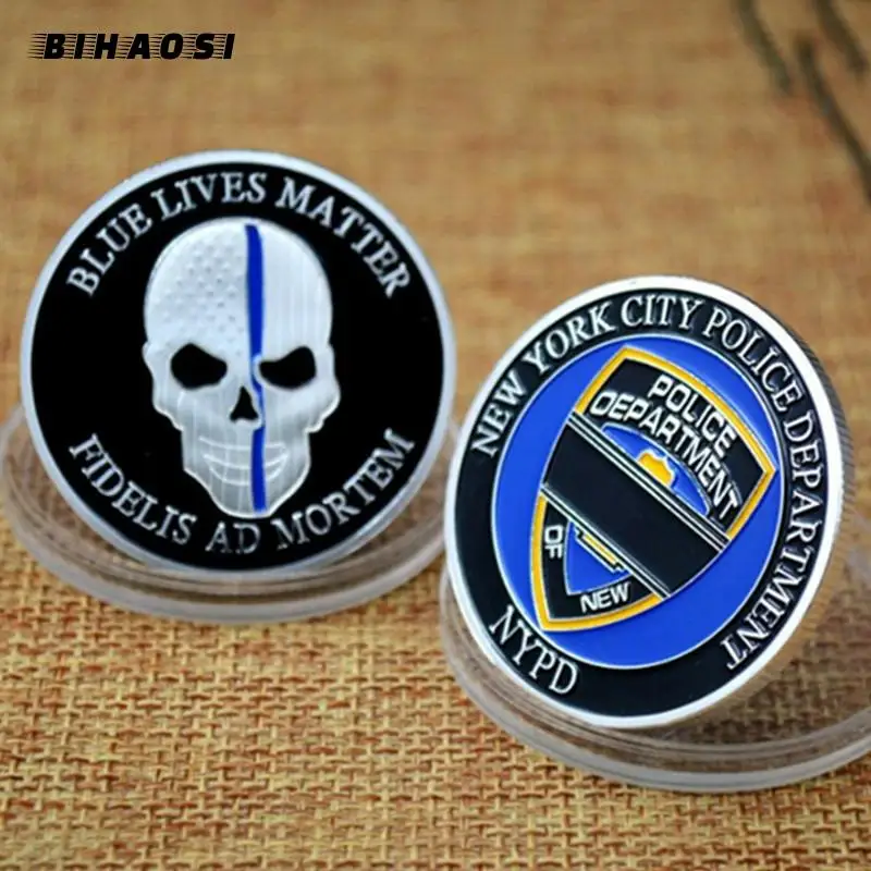 SILVER 999 PLATED ENAMEL Accessories spot paint relief Commemorative Medallion New York Blue life metal Medallion Skeleton Coin
SILVER 999 PLATED ENAMEL Accessories spot paint relief Commemorative Medallion New York Blue life metal Medallion Skeleton Coin