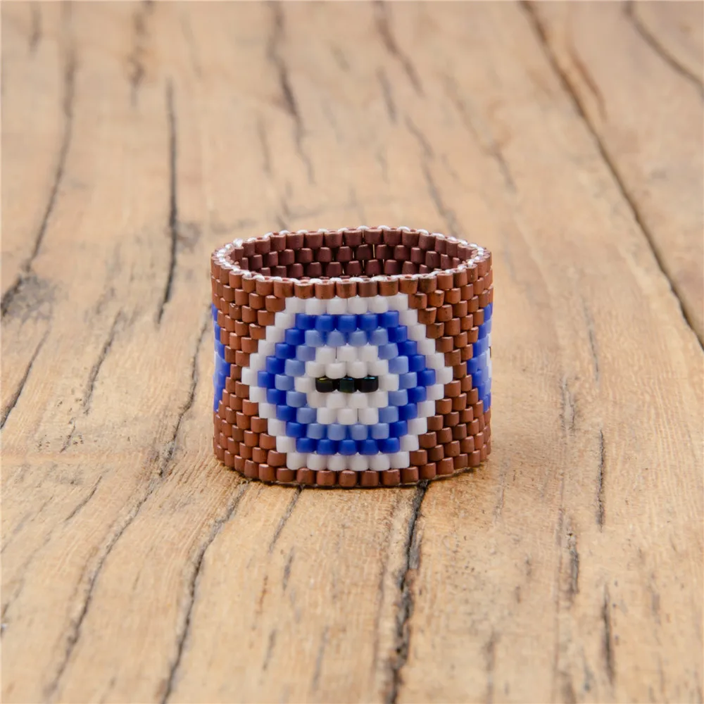 Go2boho Turkish Evil Eye Ring For Women 2021 Trendy Miyuki Seed Bead Jewellery Handmade Bohemian Beaded Finger Rings Wholesale
Go2boho Turkish Evil Eye Ring For Women 2021 Trendy Miyuki Seed Bead Jewellery Handmade Bohemian Beaded Finger Rings Wholesale